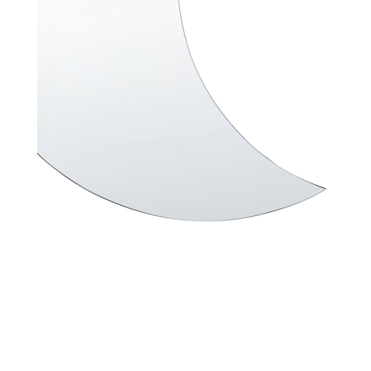 Lustro ścienne księżyc 40 x 60 cm srebrne PESMES