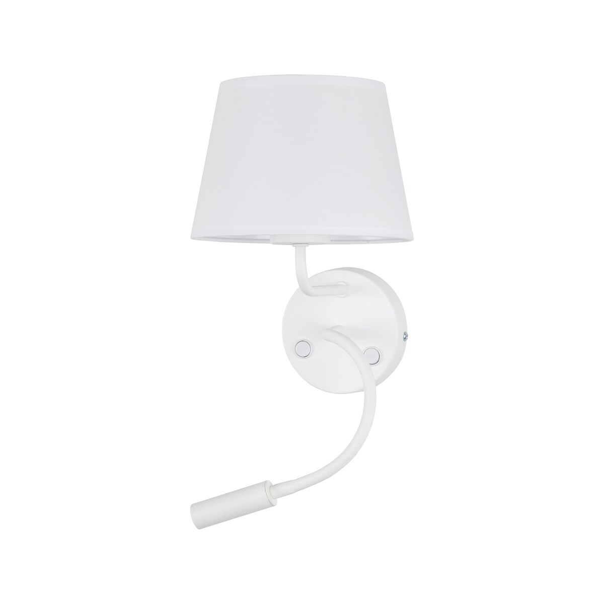 Kinkiet do czytania TK Lighting MAJA WHITE biały, ruchome światło, E27/G9, z włącznikiem, nowoczesny do sypialni