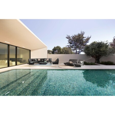 BIZZOTTO stolik ogrodowy INFINITY 73,5 ciemny szary