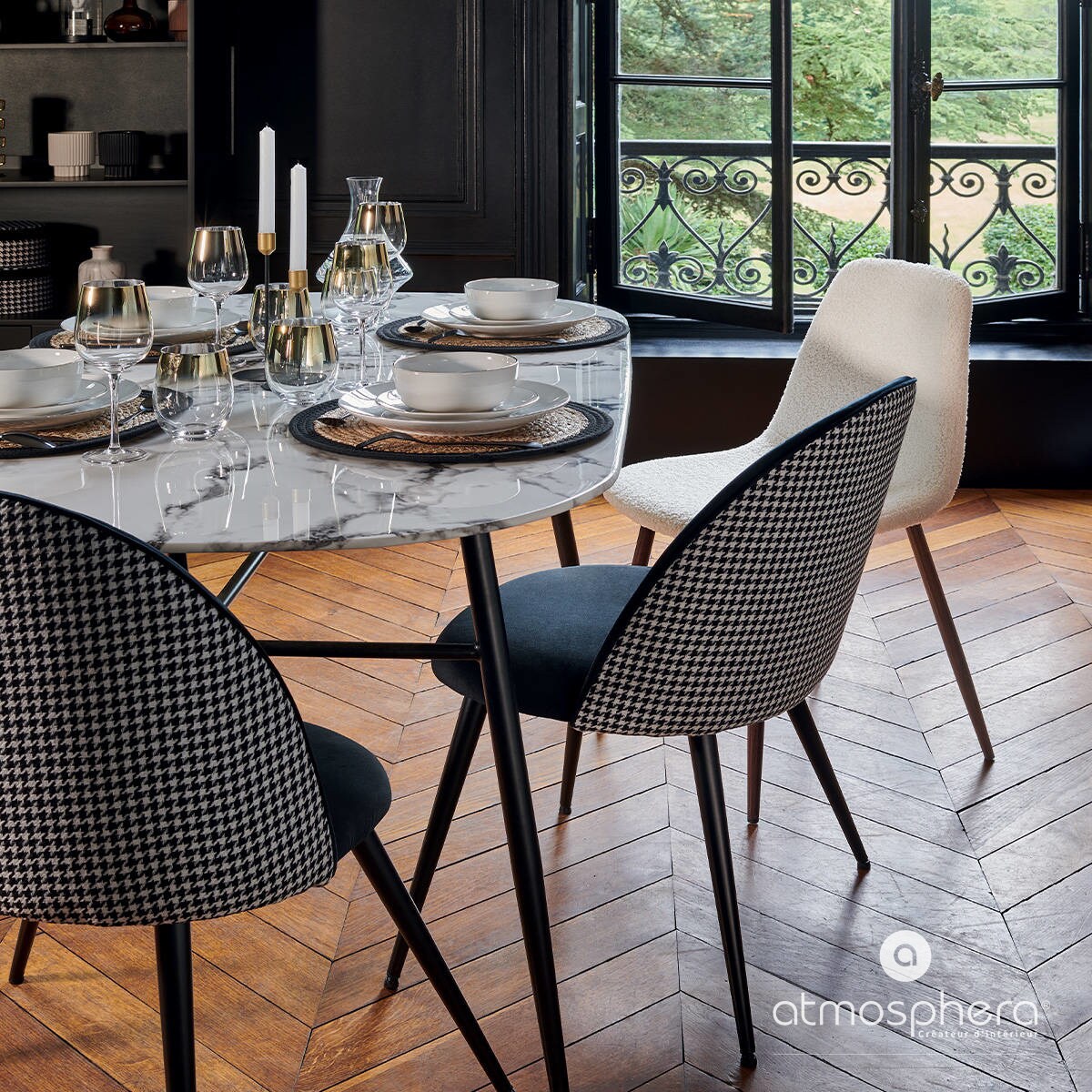 Krzesło tapicerowane do jadalni SLANO