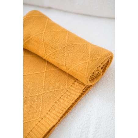 Pled romby musztardowy, 130 x 160 cm, La Manta