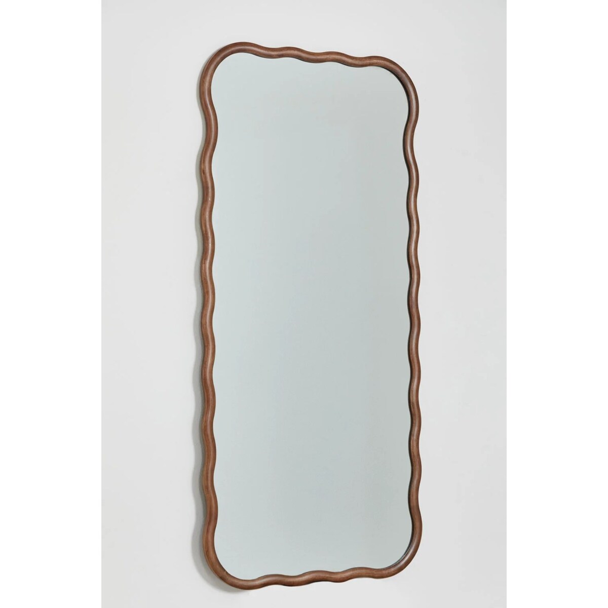 Lustro ścienne z drewna dębowego Aldreu 95x200 cm