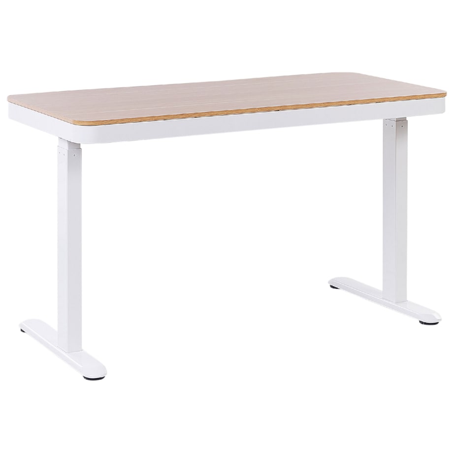 Biurko regulowane Elektryczny 120 x 60 cm Jasne drewno KENLY