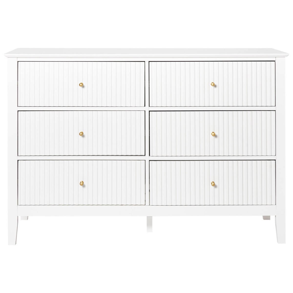 Komoda 6 szuflad biała ASSISI