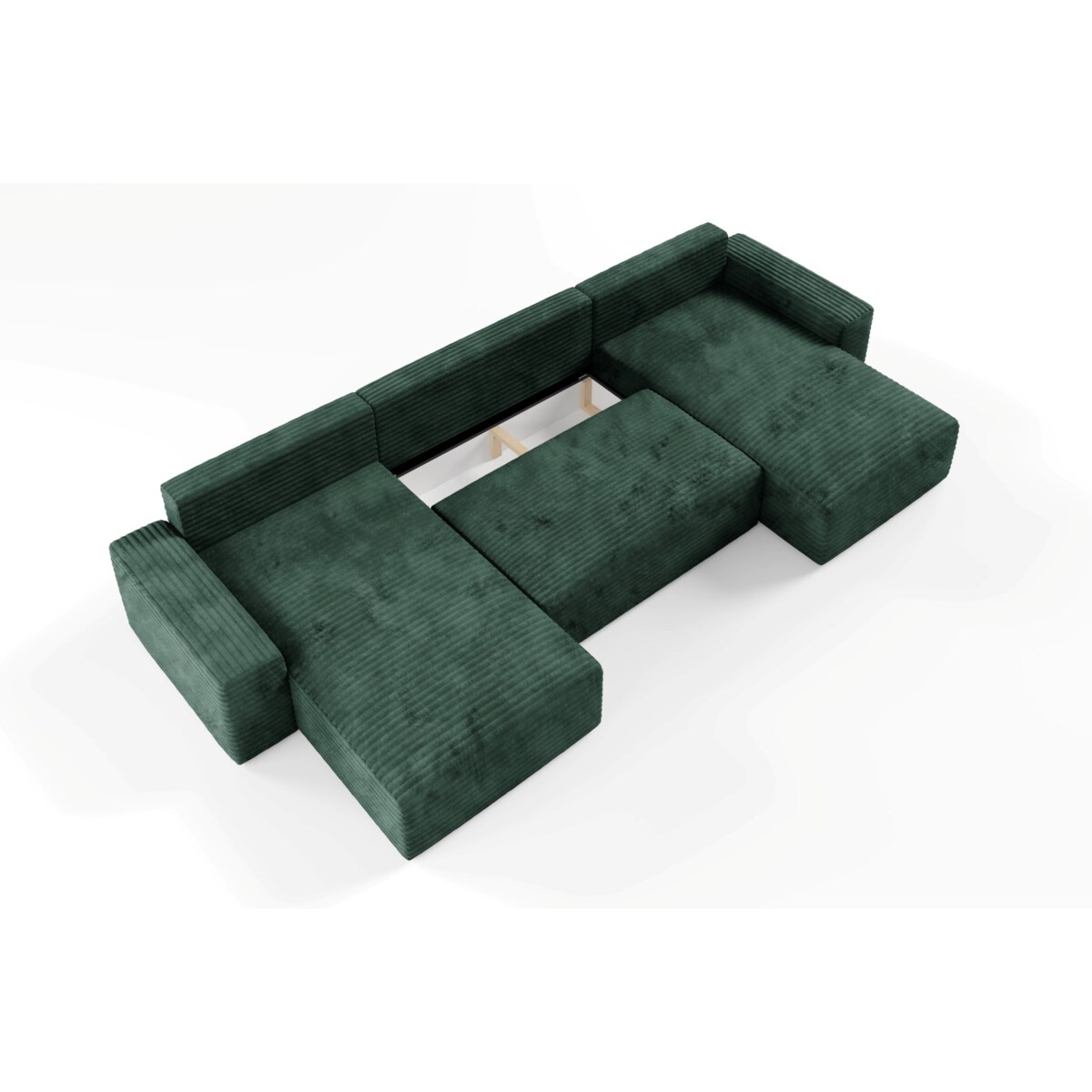 Narożnik COCO U z funkcją spania Kolor: TILIA 39