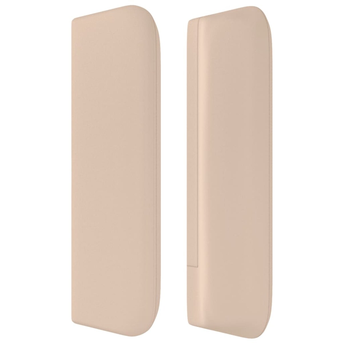 vidaXL Zagłówek uszak, cappuccino, 147x16x78/88 cm, sztuczna skóra