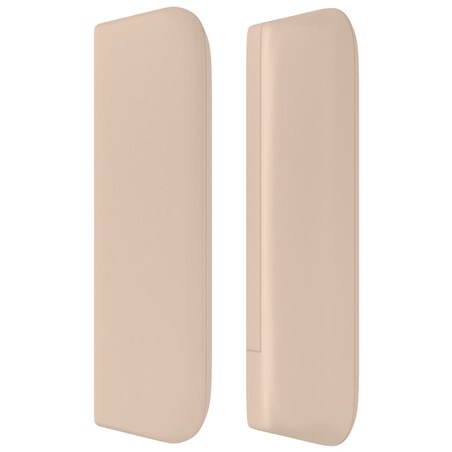 vidaXL Zagłówek uszak, cappuccino, 147x16x78/88 cm, sztuczna skóra