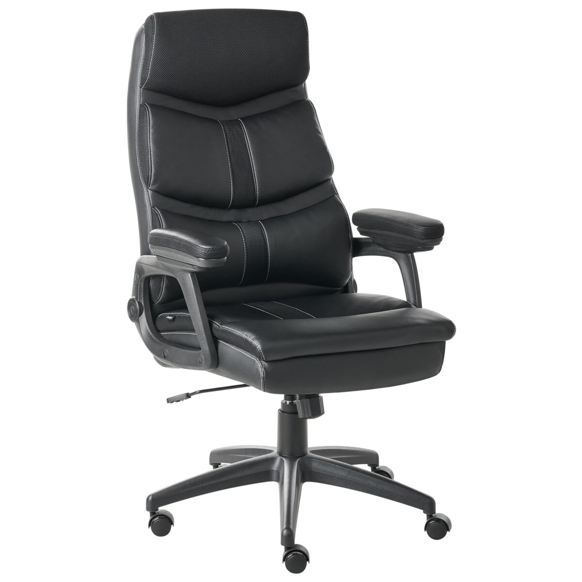 Krzesło dyrektorskie Obrotowy RULER Ekoskóra Czarny