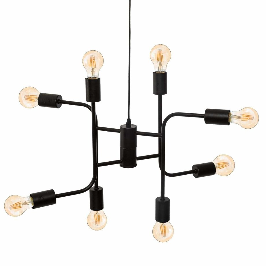 Nowoczesna lampa sufitowa do salonu, 8 żarówek, wys. 42 cm