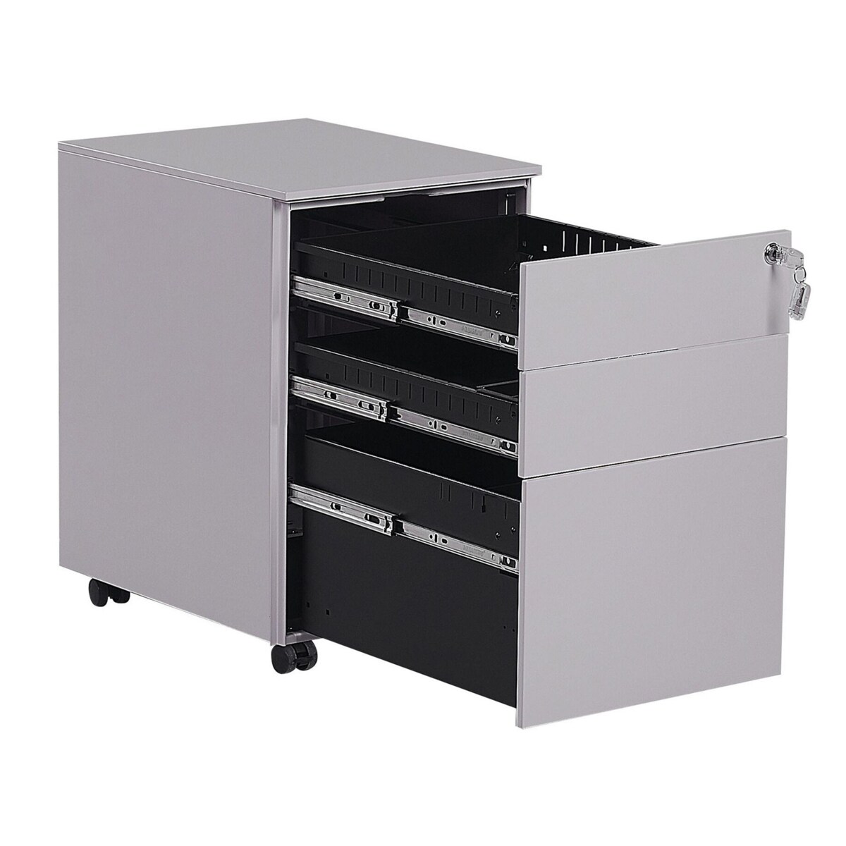 Szafka biurowa metalowa szara CAMI