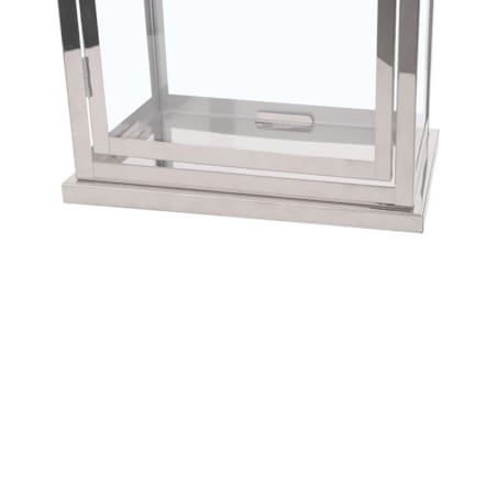 Lampion stalowy 39 cm srebrny TENERIFE