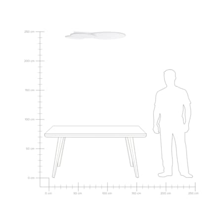 Lampa sufitowa LED biała GABRIK