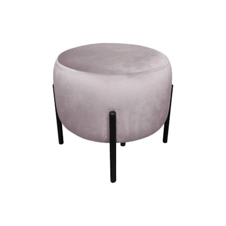 Pufa WILFRED MG VELVET jasnoróżowa