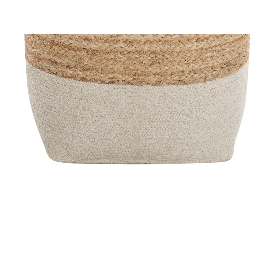 Puf 44 x 44 x 44 cm beżowy KIRAMA