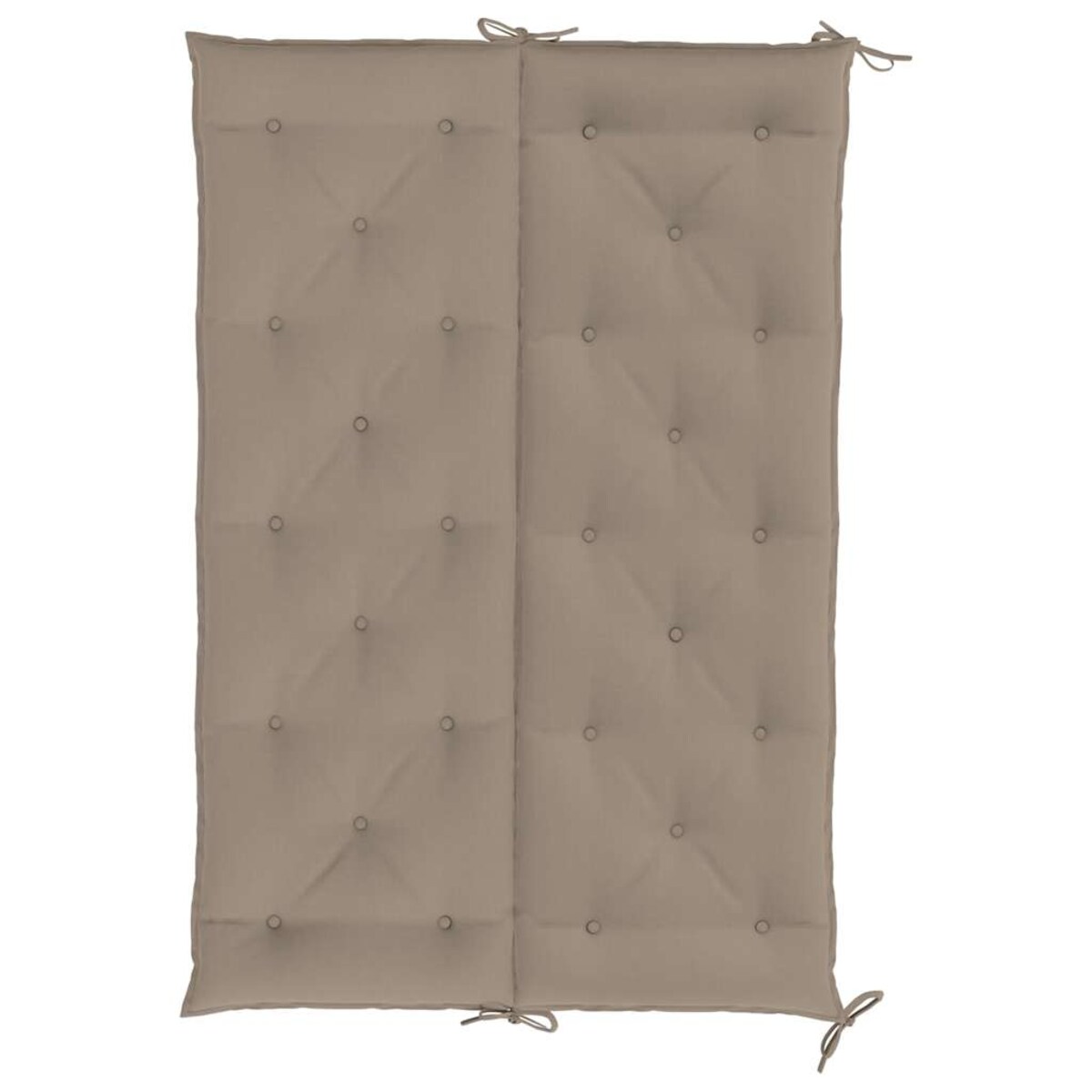 vidaXL Poduszka na ławkę ogrodową, taupe, 150x(50+50)x7 cm