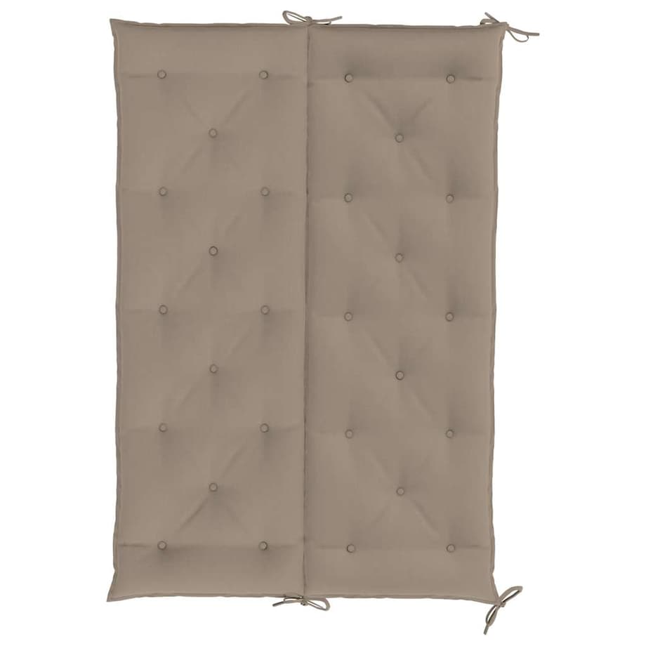 vidaXL Poduszka na ławkę ogrodową, taupe, 150x(50+50)x7 cm