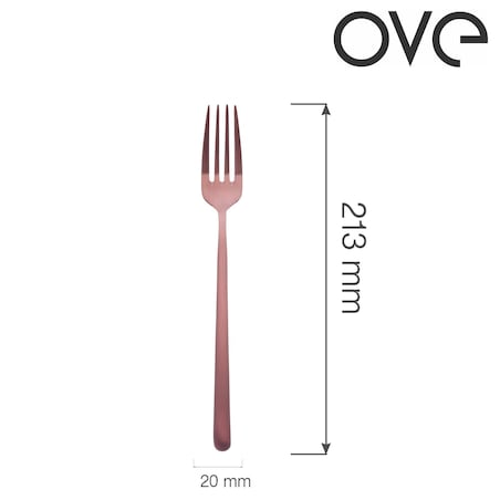 Widelec stołowy Amarone Bronze, OVE, 213 mm