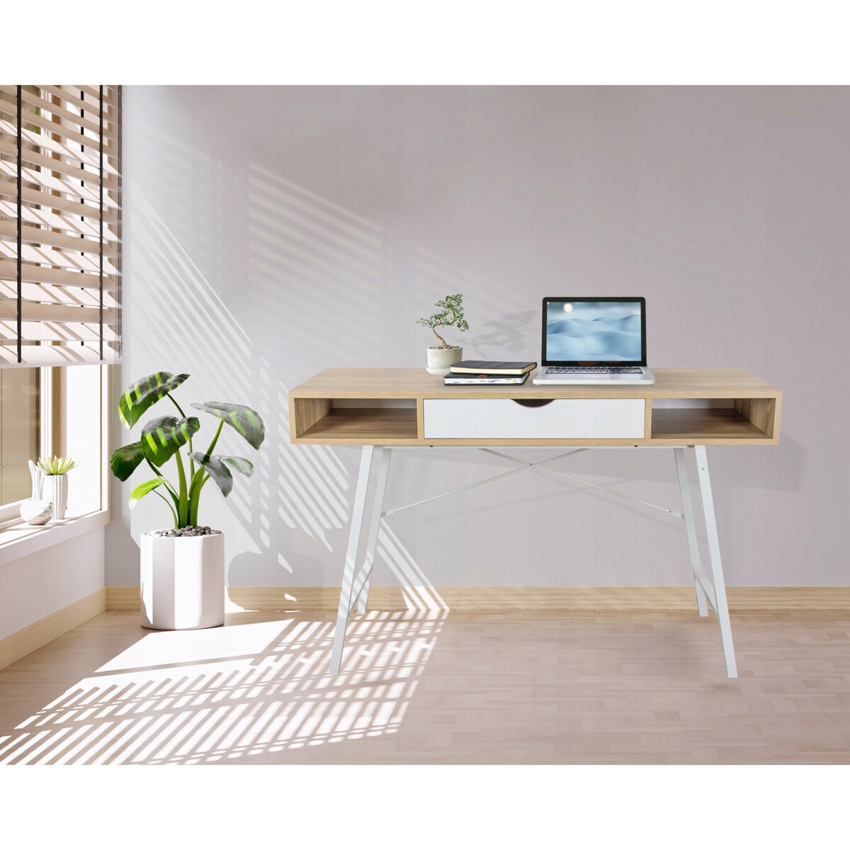 BIURKO ELEGANCKIE do gabinetu biura SZUFLADA NOWOCZESNE DUŻE komputerowe