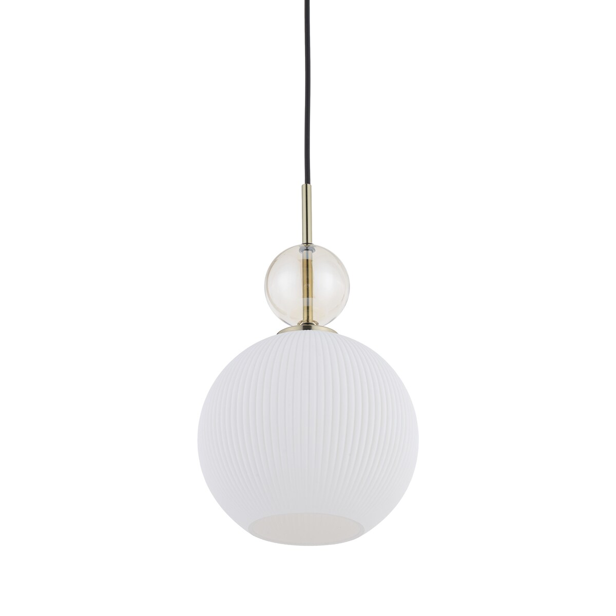 Lampa Wisząca Tk Lighting Sophia Big E27 Biały Klosz Koniakowa Kulka