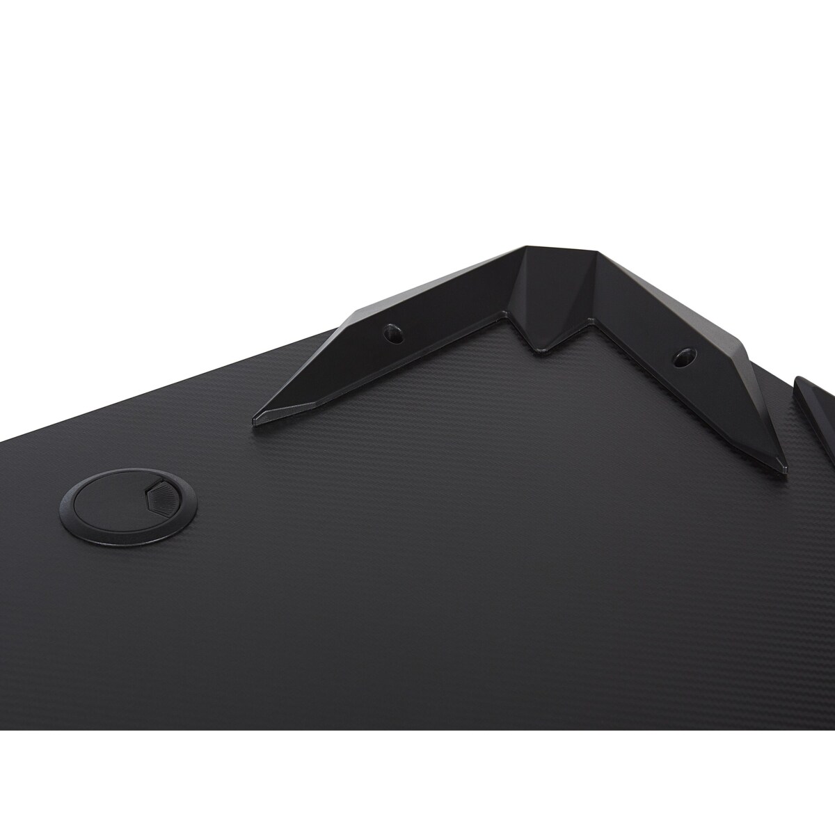 Biurko gamingowe RGB LED 120 x 60 cm czarne DANVERS