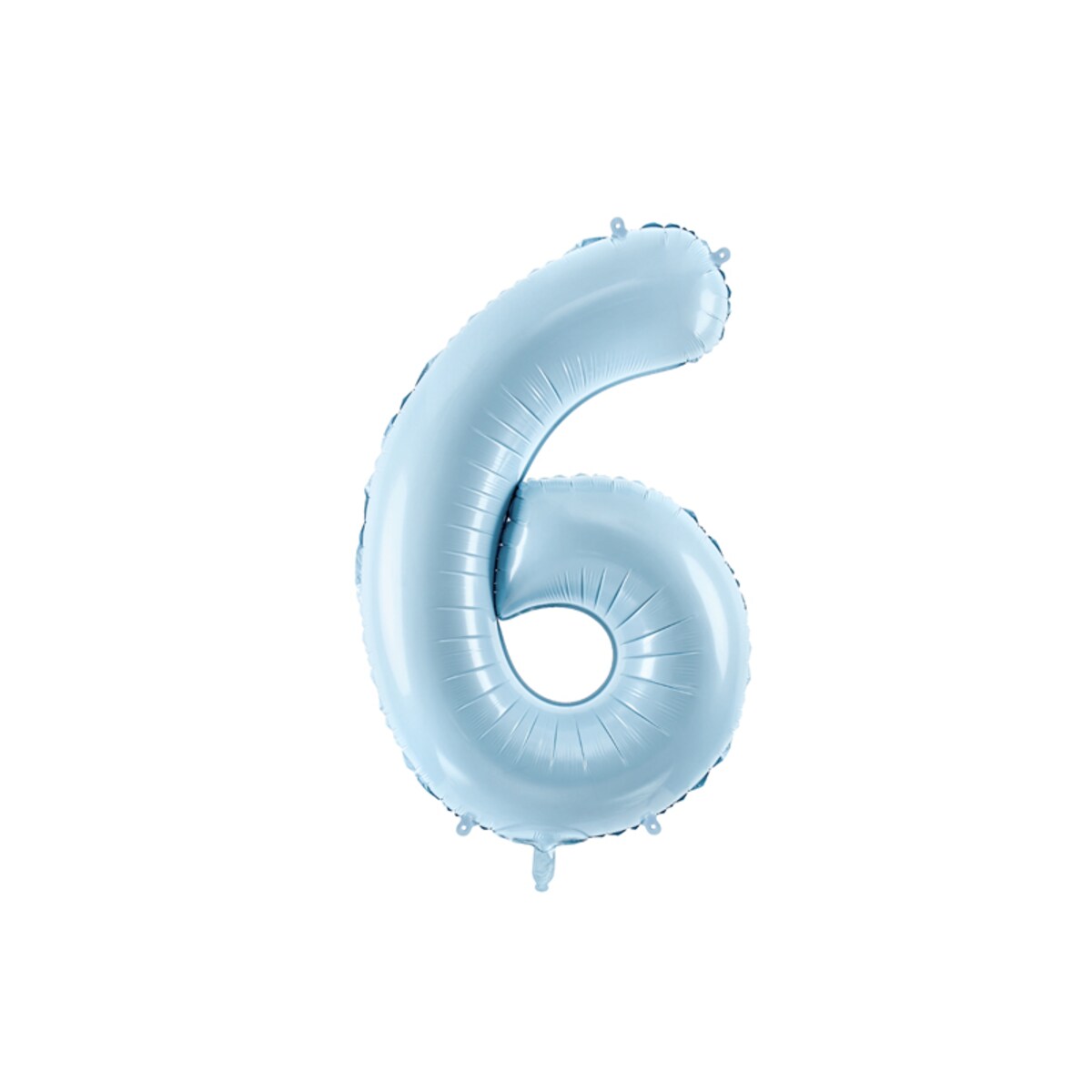 Balon foliowy Cyfra ''6'', 72cm, jasny niebieski
