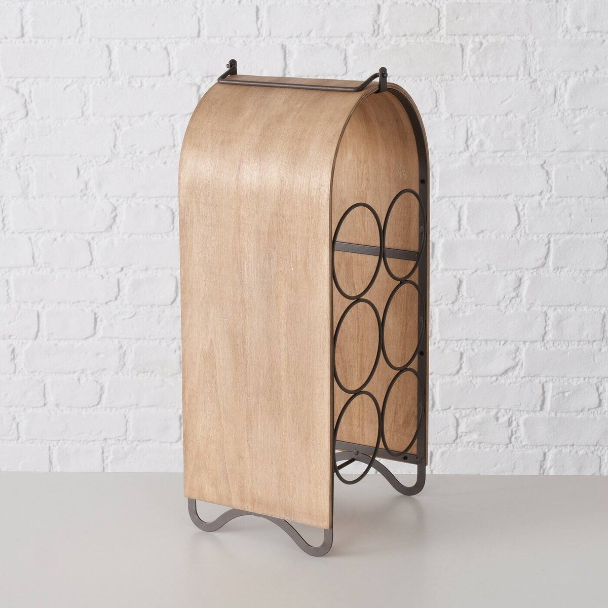 Stojak na wino loft CHIANTI, na 6 butelek, 50 cm