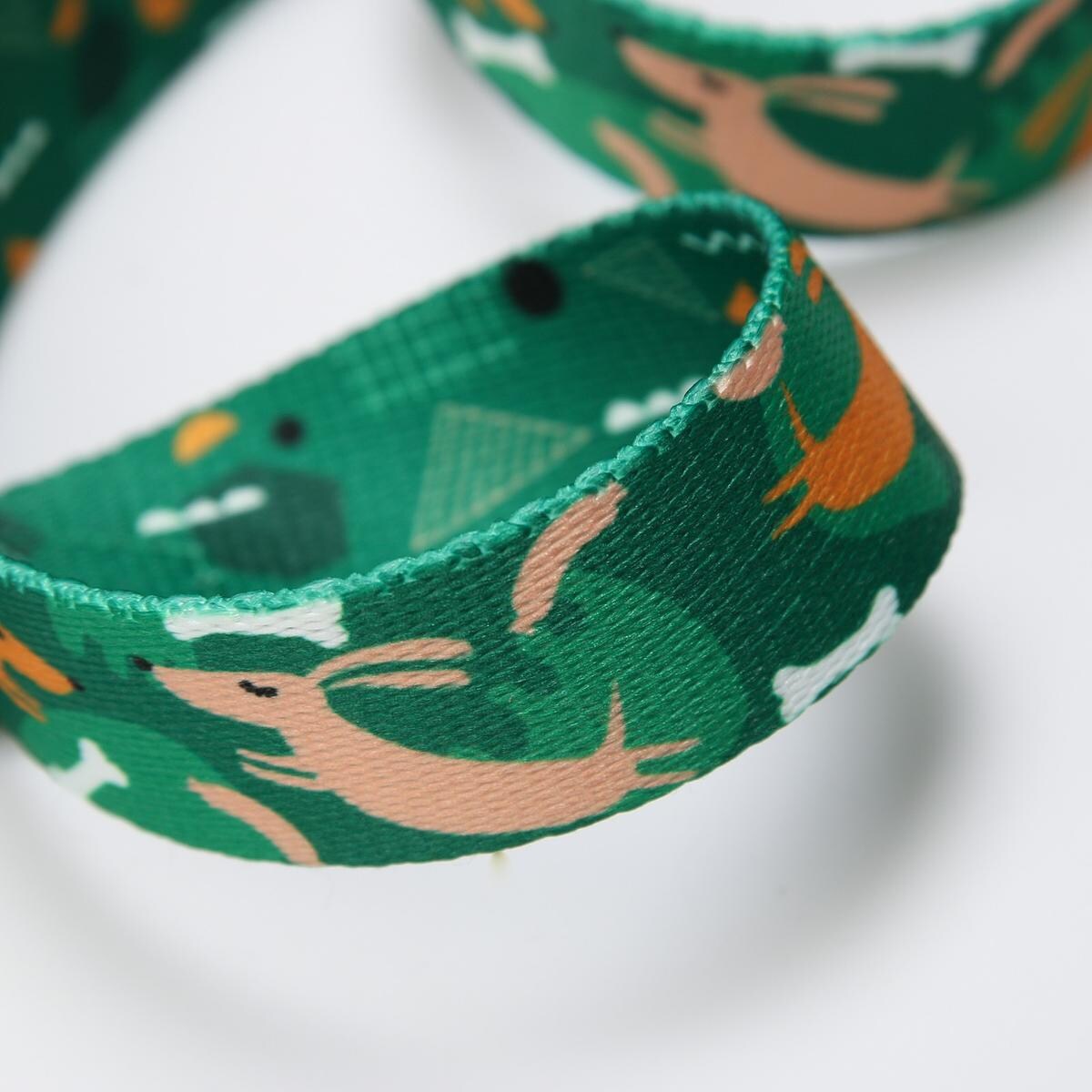 Obroża półzaciskowa dla psa lub kota "Psy na jawie" - Szerokość taśmy: 25mm, Rozmiar: XL