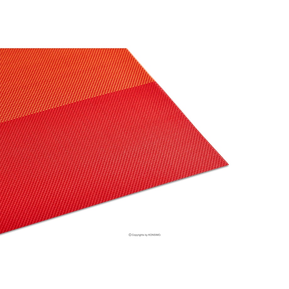 Konsimo LARUS Zestaw podkładek 4szt., czerwony/pomarańczowy