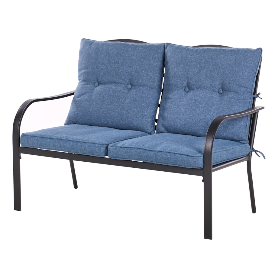 Zestaw ogrodowy dla 4 osób MESTRINO Metal Niebieski