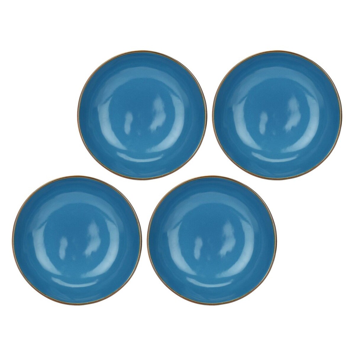 Zestaw 4 talerzy do zupy Concerto Blu Avio - Granatowy, 21 cm