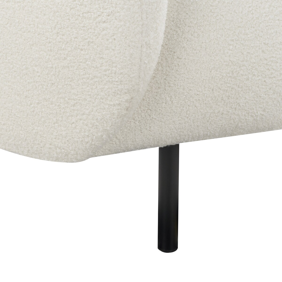 Sofa dla 3 osób LOEN Boucle Biały