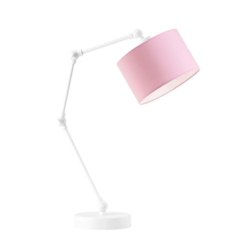 Lampka nocna przegubowa na biurko lampa biurkowa regulowana LED z abażurem walec SOUL