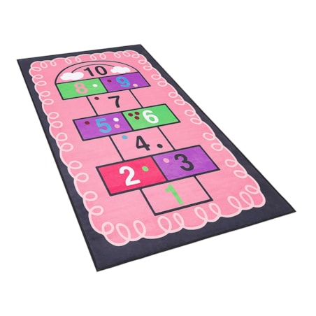 Dywan dziecięcy gra w klasy 80 x 150 cm różowy HONAZ