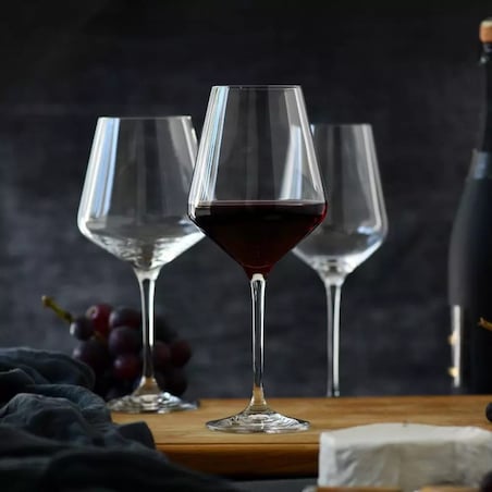 Kieliszki Wina Czerwonego Krosno Avant-Garde 490 ml Duże Zestaw Tradycyjne