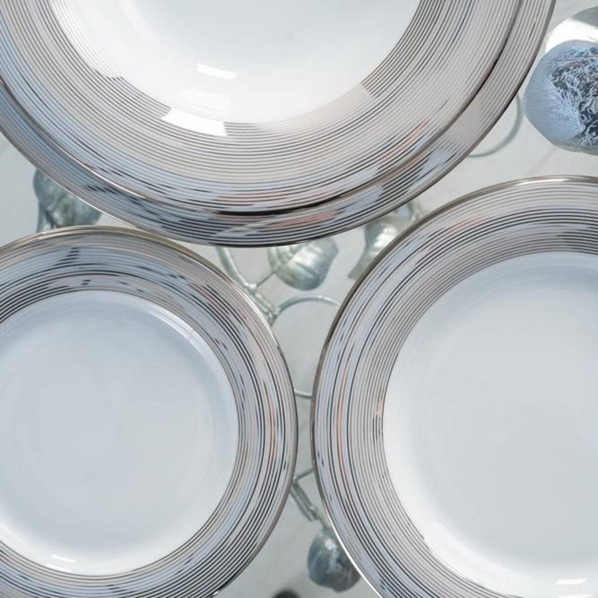 VILLA ITALIA Serwis obiadowy na 6 osób Komplet talerzy porcelanowych VALENTINO