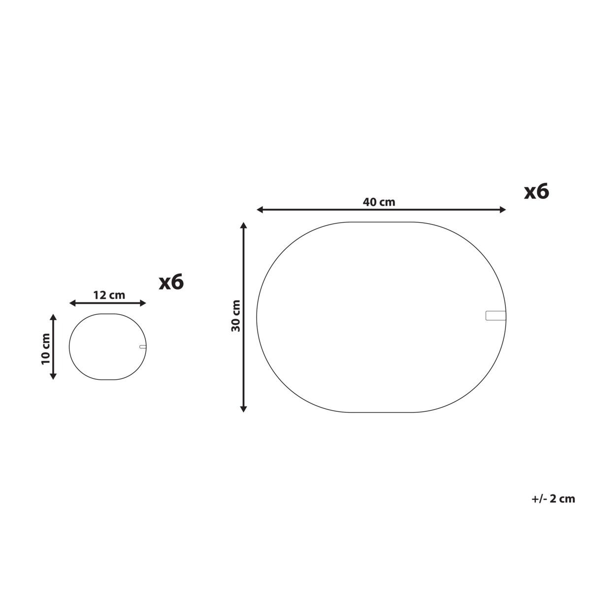 Zestaw 12 podkładek na stół BUSHYLARK Naturalny Juta