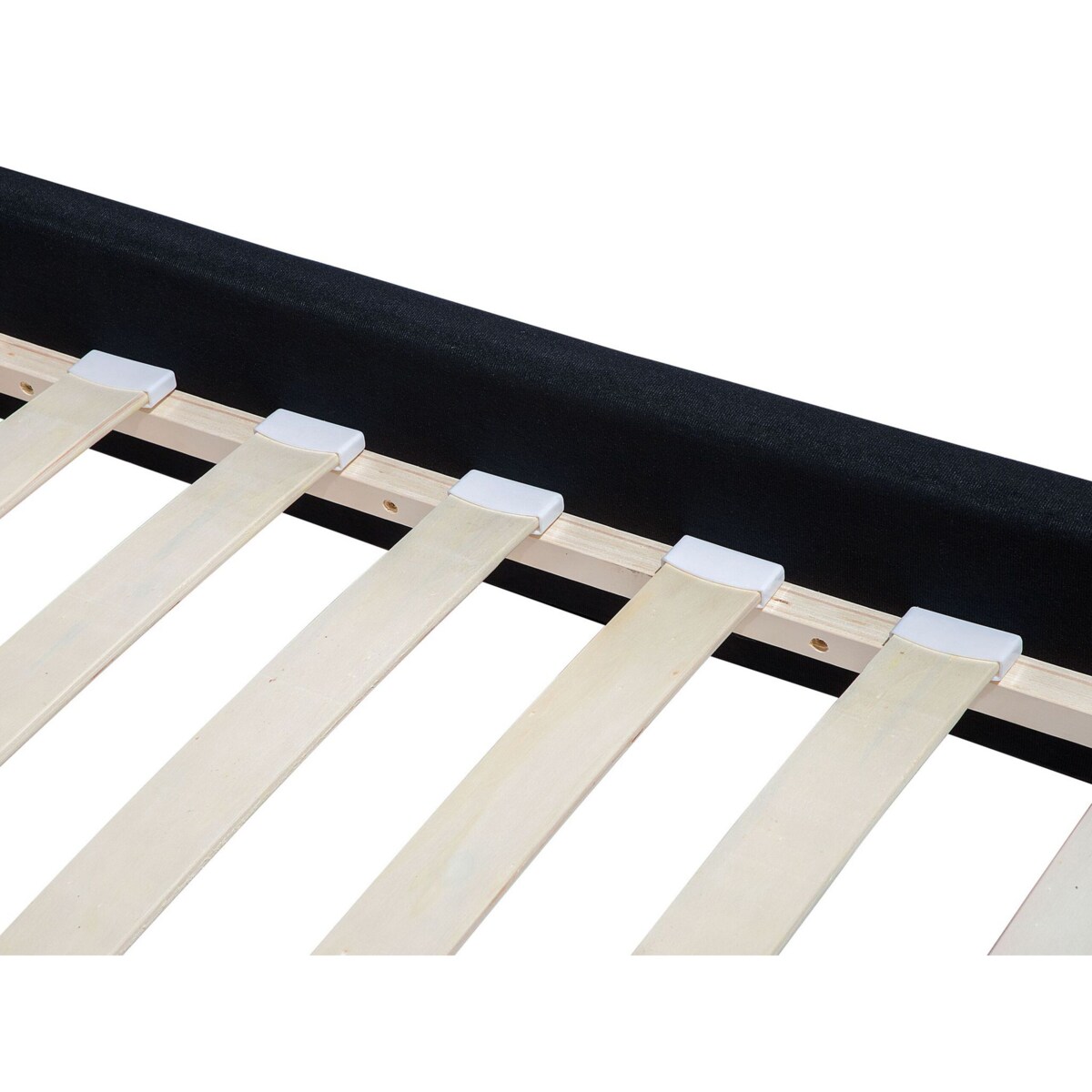 Łóżko tapicerowane 180 x 200 cm beżowe FITOU