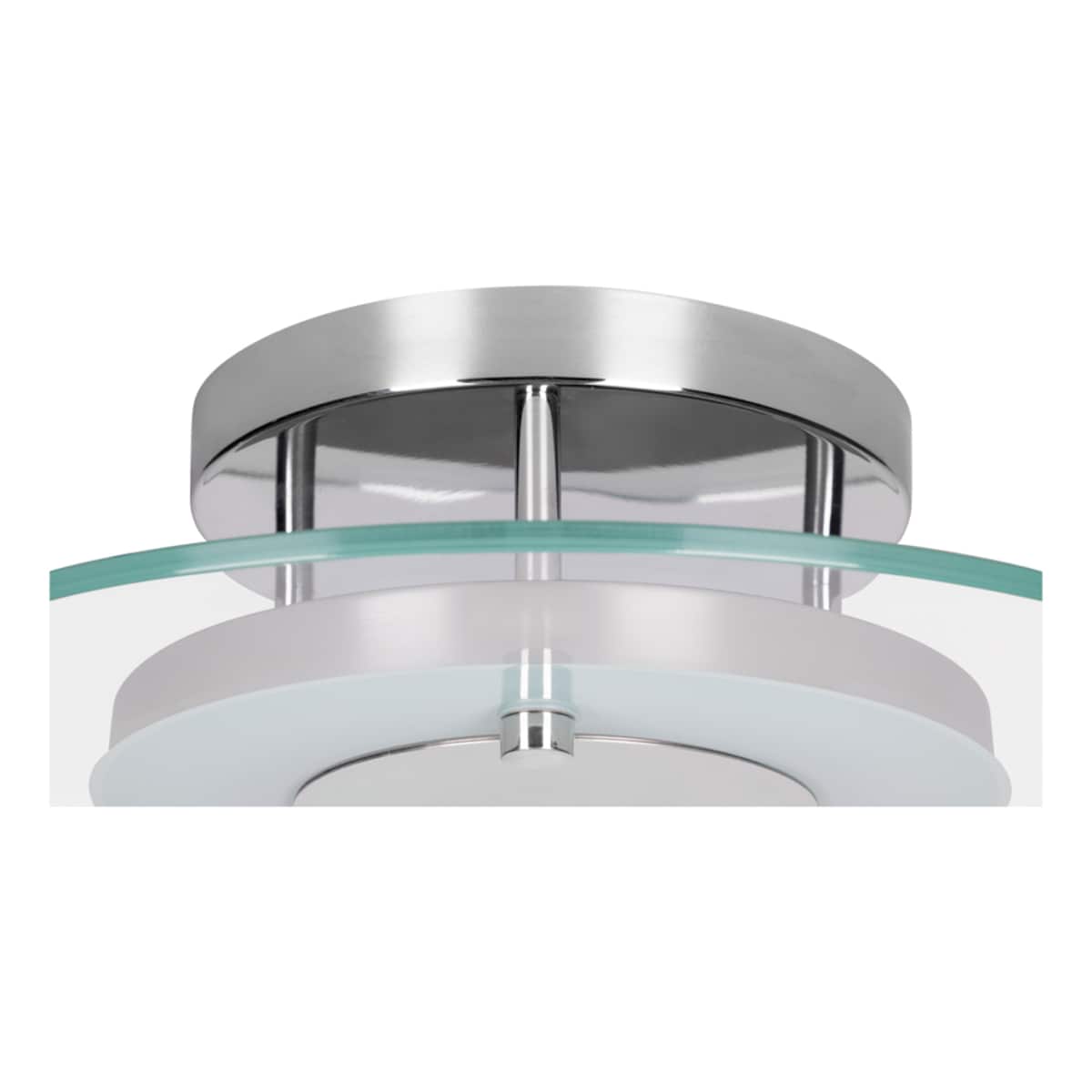 Lampa Sufitowa BRITOP Lighting 1xLED 22W Kombinacja Chromu z Transparentnym Szkłem, Polski Producent, 1 szt.