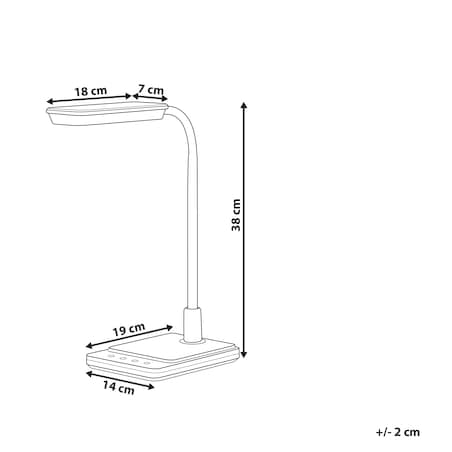 Lampa biurkowa LED CENTAURUS Ze ściemniaczem Metal Biały