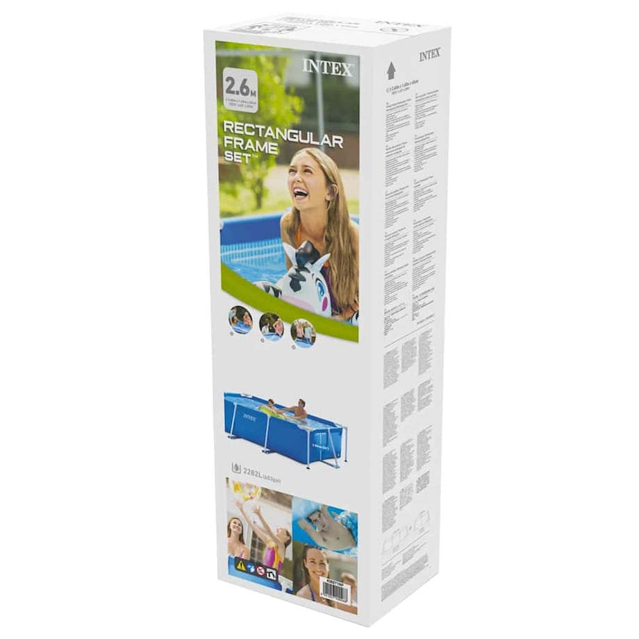 Intex Basen Rectangular Frame, 260 x 160 x 65 cm, 28271NP