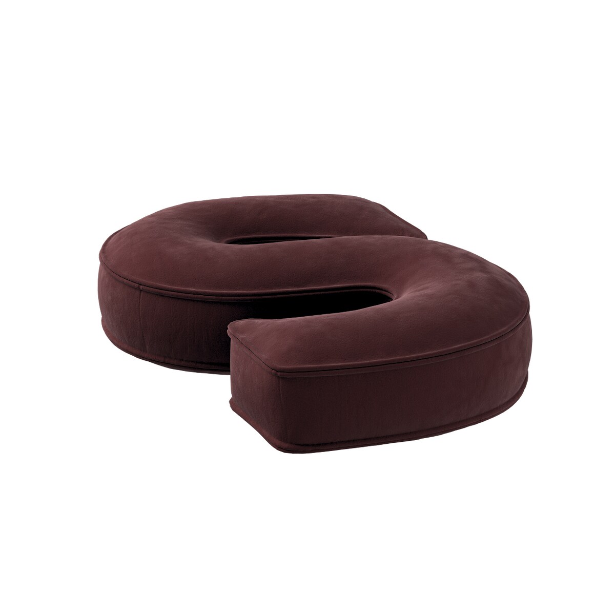 Poduszka literka S, bordowy, 35x40cm, Posh Velvet