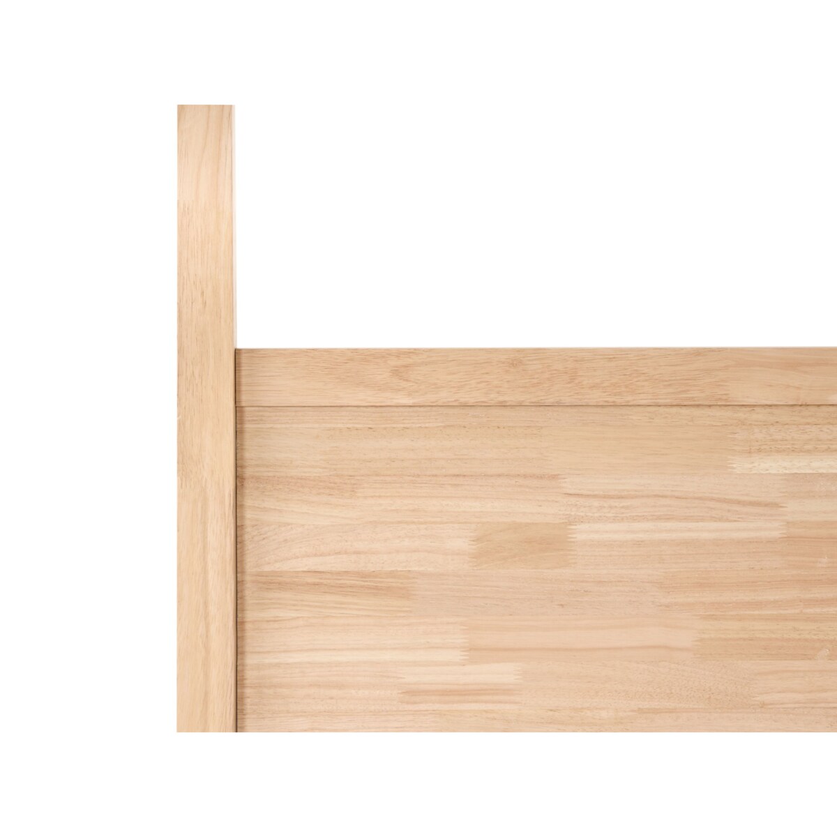 Łóżko z baldachimem Drewno HAUTERIVES 160 x 200 cm Jasnobrązowy