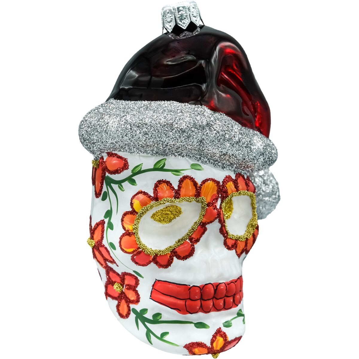 Bombka choinkowa: Czaszka Meksykańska: biała