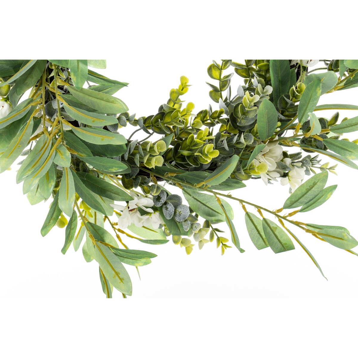 Wianek wiosenny Ø 45 cm PRIMAVERA listki, żółto-zielony