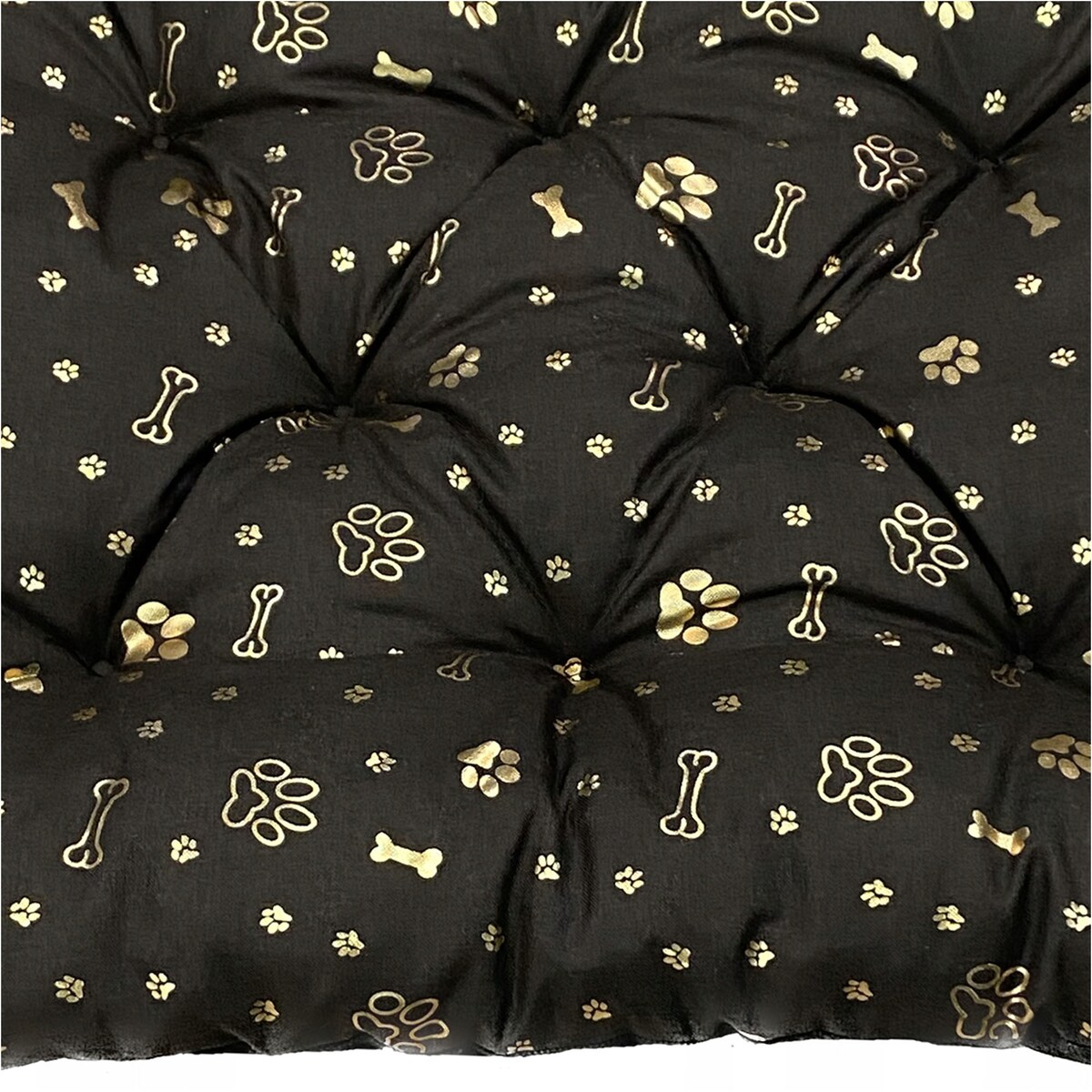 Legowisko Dla Psa Poduszka Posłanie Wytrzymałe 70X50 Cm Kość Złota