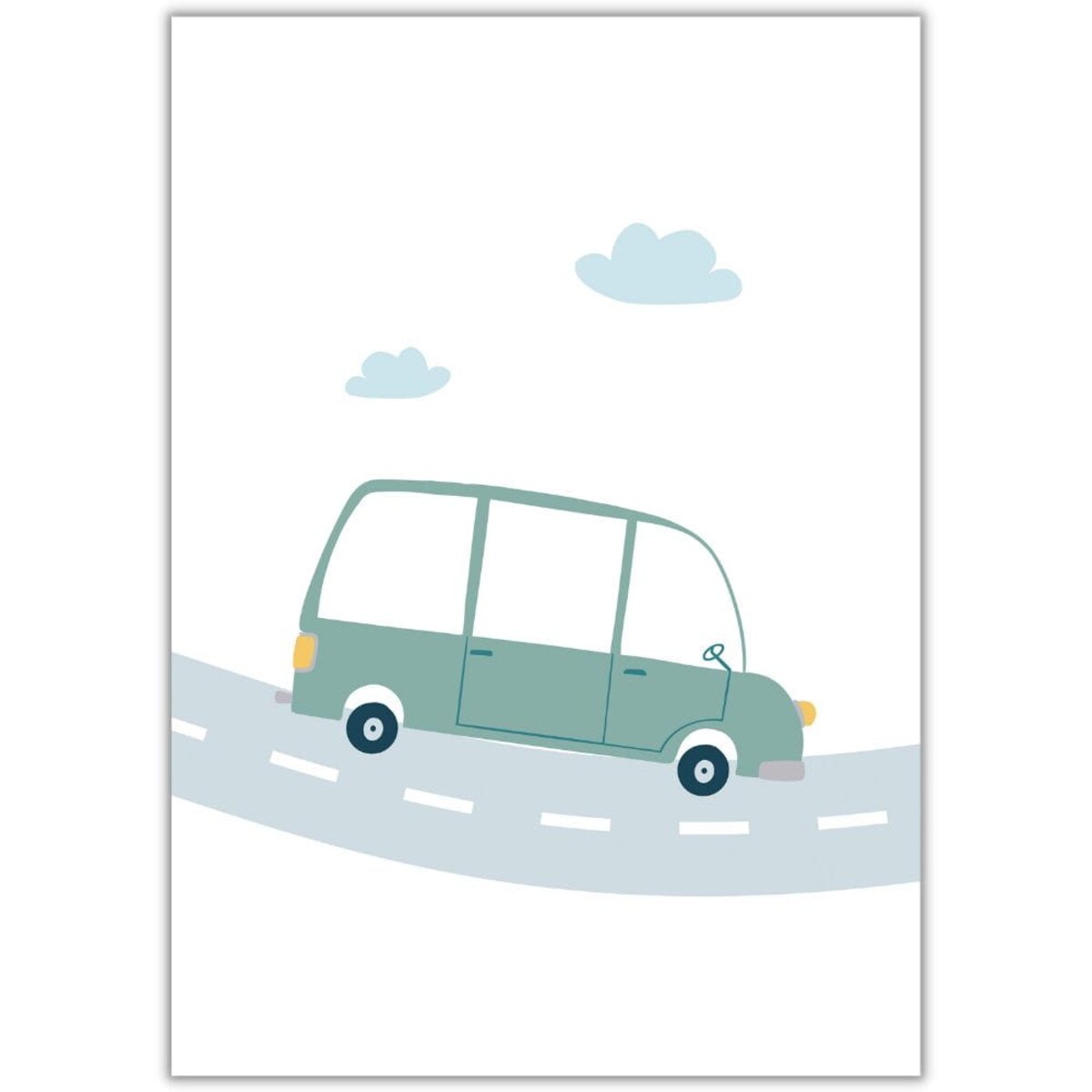 plakat samochodzik 3 50x70 cm | home&you