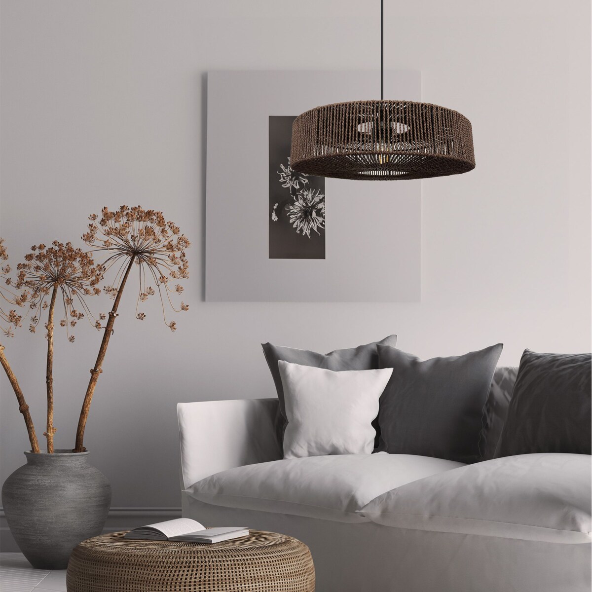 Lampa Wisząca Boho APP1295-1CP Brązowa