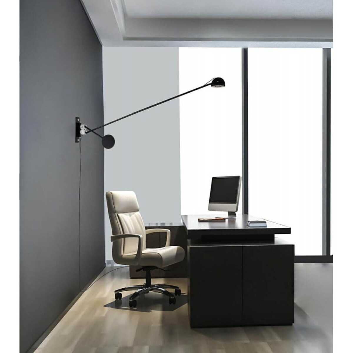 Regulowana lampa ścienna Gear MSE1501100211 Moosee LED 10W 3000K czarna