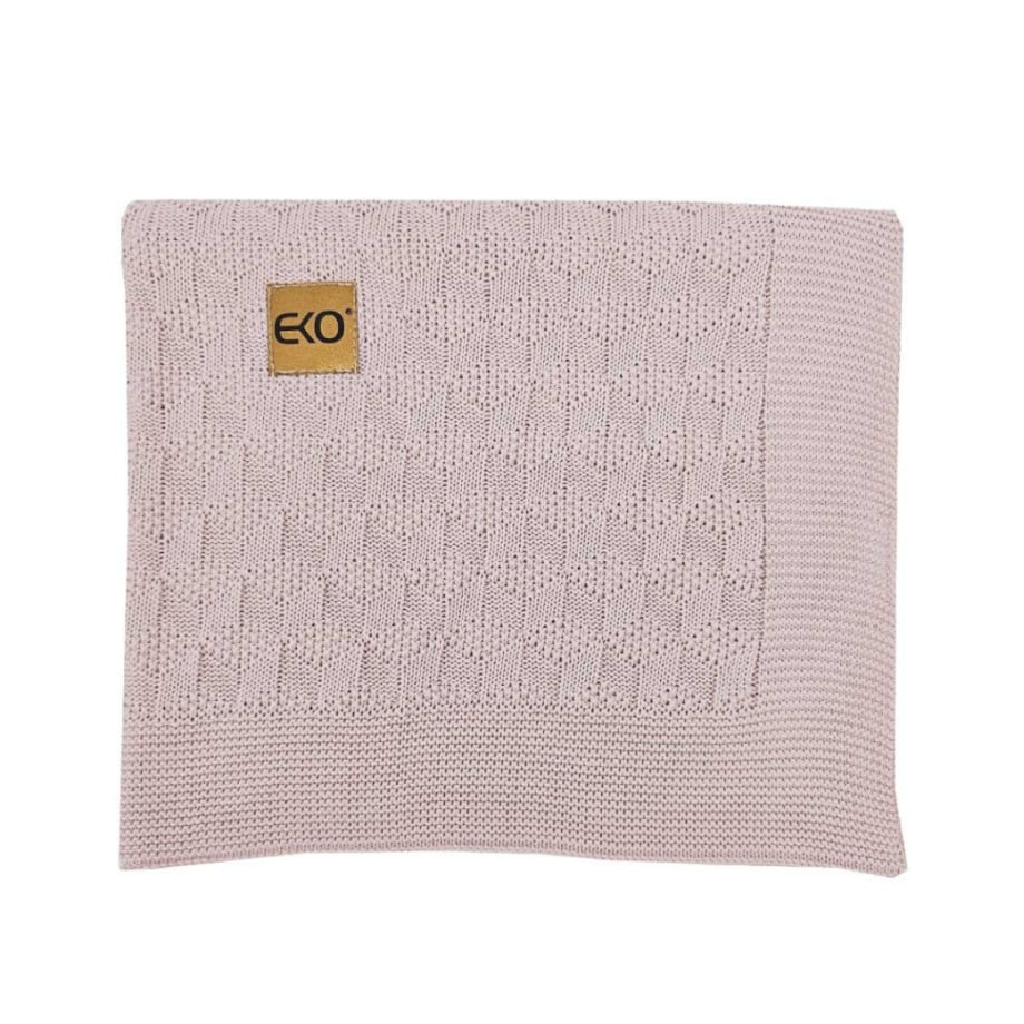 Kocyk bambusowy dla dziecka PUDROWY RÓŻ