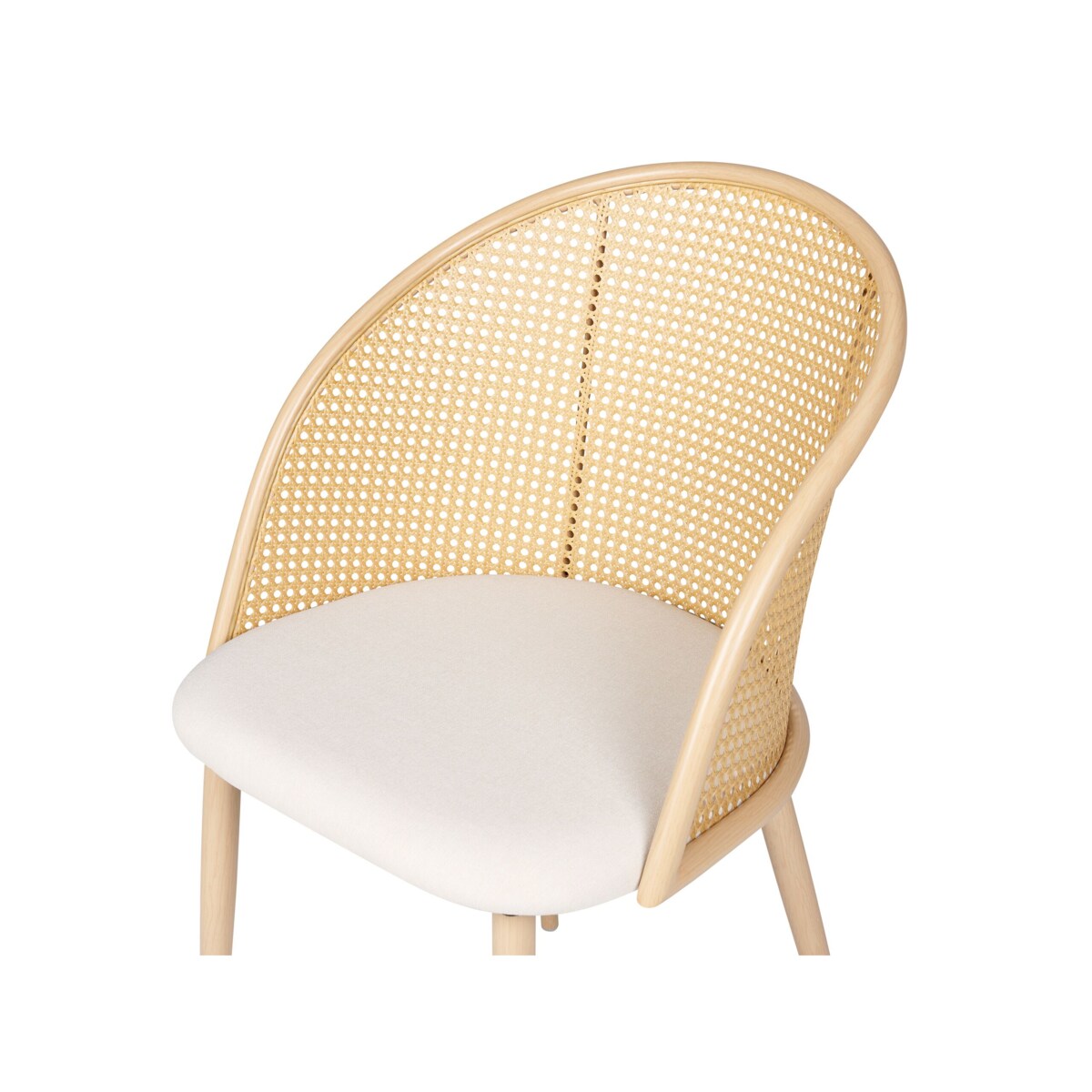 Zestaw 2 krzeseł do jadalni metalowy jasne drewno CORNELL